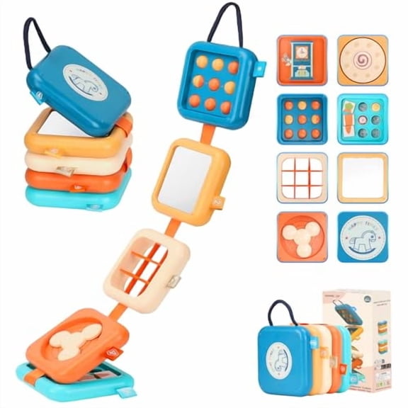 Busy Board for 1 Year Old,Travel Toys for Toddler 1-3,Montessori Busy Board Busy Cube,Toys Gifts for 1 Year Old Boy Girl