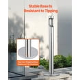 thumbnail image 4 of KFFKFF Ashtray Bin, Cylinder Design in Stainless Steel, Standalone and Durable Outdoor Ash Disposal for Garden, Office, Eateries, Hotels, Bars, Silver, 4 of 9