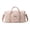 style3, variant on Lightweight Floral Quilted Boston Bag, Large Capacity Weekender Travel Tote with Multi Compartments (Pink Morning Glory)