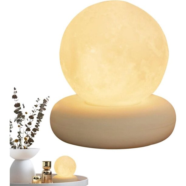 Moon 3D Table Decoration - Touch Control Brightness, USB Charging, Decorative Table Lamp, Night Light, Bedroom Decoration