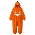 thumbnail image 5 of Red Pumpkin Suit Halloween Pjs Women Polyester Oversized Pumpkin Suit Pajama, Halloween Jumpsuit For Adults Women Indoor Masquerade Theater Party Home Dress Up L, 5 of 7