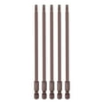 thumbnail image 1 of 5uds T20 Torx Barrena 1/4 Hexagonal Magnético Seguridad Estrella Destornillador Eléctrica Unique Bargains Rojo, 1 of 5