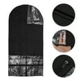 thumbnail image 3 of Unique Bargains 1 Pcs Dustproof Zipper Garment Bag Black 39.37 in, 3 of 6