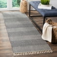 thumbnail image 6 of SAFAVIEH Montauk Karlene Geometric Striped Cotton Area Rug, Ivory/Navy, 4' x 6', 6 of 8