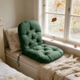thumbnail image 6 of Waterproof Rocking Chair Cushion 48" x 24" x 6" Non-Slip Rattan Wicker Chair Cushion Memory Foam Swivel Rocker Seat Pad with Straps for Outdoor Furniture Patio Indoor Bedroom Porch (Green), 6 of 7