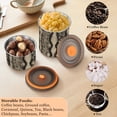 thumbnail image 6 of Snake Print Airtight Coffee Bean Canister 30oz Food Storage Containers with Lids For Gournd, Tea, Sugar, Flour, Rice, Cereal, Candy Cookie Jar, 6 of 8