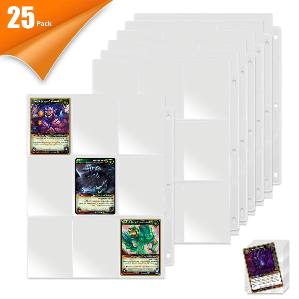 Card Sleeves Collector Sheet, Game Card Collector for Pokemon, Trading