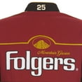 thumbnail image 4 of Men's JH Design  Maroon/Black Tim Richmond Folgers Twill Uniform Full-Snap Jacket, 4 of 6