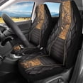 thumbnail image 3 of Uorisanigo Fashion Deer Car Seat Covers 2 Pcs Universal Front Car Seats Waterproof Stretch Polyester Fabric Cover Suitable for Cars, SUV and Trucks, 3 of 7