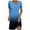 Blue1, variant on Womens Dress V Neck Buttons Short Sleeve Summer Causal Business Midi Dresses for Work Office