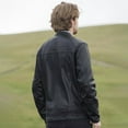 thumbnail image 3 of WhetBlu Men's Iconoclast TALL Genuine Leather Jacket (Black, L), 3 of 4