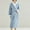 Blue, variant on uublik Ladies Robes Flannel Robes Casual Long Sleeves Robes Winter Woman Bathrobe Nightwear Blue