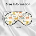 thumbnail image 5 of PAYOHTO Cute Wild Animals Childish Soft Sleep Mask Comfort Pure Silk Eye Cover for Travel Office Camping, 5 of 7