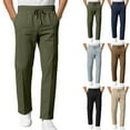 thumbnail image 1 of Sentmoon Men's Casual Pants Mens Workout Pants Men's Sports Pants Solid Color Casual Men's Pants Small Leg Pants Men's Pants for Outdoor Activities and Hiking S, 1 of 8