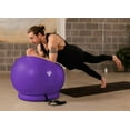 thumbnail image 5 of RDX Exercise Ball with Resistance Band Stability Ring Anti-Burst, Quick Pump, Supports 250kgs Purple, 5 of 9