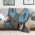 thumbnail image 7 of Pokemon Lucario Throw Blanket Cute Flannel for Boys Girls Men Women, 7 of 7