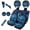 Sea Turtle Floral Blue, variant on Jeiento Sunflower Car Seat Covers Full Set 11 PCS, Front Back Car Seat Covers Keychain Headrest Cover Coasters Handbrake Cover Gear Shift Knob Cover Auto Accessories for Women Men