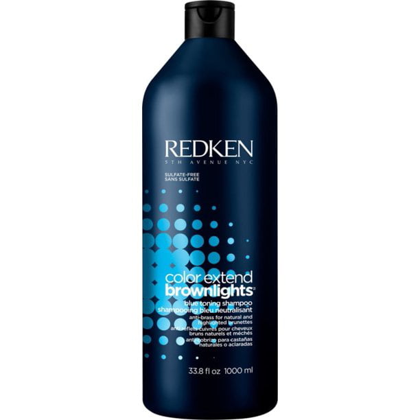 Redken Color Extend Brownlights Blue Shampoo Hair Toner For Natural & Color-Treated Brunettes | Tones & Neutralizes Brass In Brown Hair Free Shampoo 33.8 Fl Oz - Walmart.com