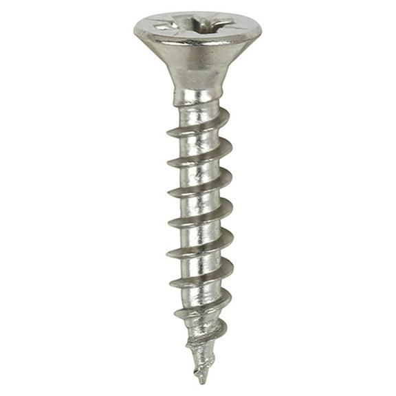 Timco - Classic Multi-Purpose Screws - PZ - Double Countersunk - A4 Stainless Steel (Size 3.5 x 20 - 200 Pieces)