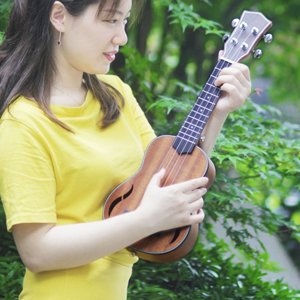 7829 21 Inch Wood Ukulele Guitar Soprano 4 Strings Musical Instruments Educational
