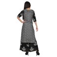 thumbnail image 5 of Moomaya V Neck Printed Kurta And Palazzo Pant Set Ethnic Wear Dress For Women, 5 of 6