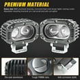 thumbnail image 3 of AUTOXBERT 2PCS 4 Inch Pod Light Square Off Road Fog Light Offroad Driving for Jeep Wrangler SUV, 3 of 9
