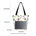 thumbnail image 4 of Kdxio Pretty Floral With Leaves Women Reusable Grocery Bags Foldable Ripstop,Reusable Shopping Bags for Shopping,Gym,Gift, 4 of 7