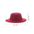 thumbnail image 3 of 15 piezas decorativas adornos de sombrero pequeño mini sombreros muñecas adornos de bricolaje sombreros en miniatura, 3 of 7