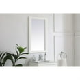 thumbnail image 3 of Aqua rectangle vanity mirror 18 inch in White, 3 of 3