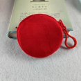 thumbnail image 1 of Monedero redondo de peluche de color caramelo, llavero, billetera bonita, tarjetero para mujer, monedero sencillo, 1 of 6