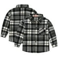 thumbnail image 4 of WOLLED Boys Girls Casual Long Sleeve Plaid Shirt Kids Toddler Button down Lapel T-Shirt Tops Youth Fashion Versatile Tees Tops for 1-12Y, 4 of 7