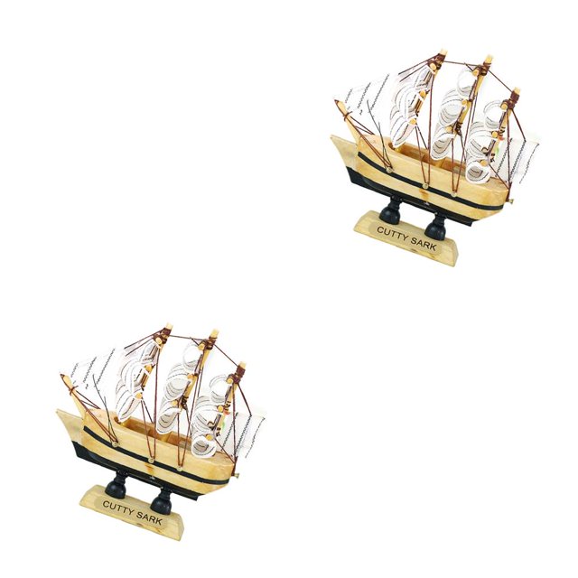 Matsuzay Barco de de náutico, artesanía de hecha a mano, modelo de barco Retro, decoración de madera, velero, regalo de cumpleaños, Type2 NO2 Matsuzay CBP056763