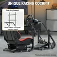 thumbnail image 6 of Marada G920 Racing Simulator Cockpit with Game Seat Fit for Logitech G29 Wheel Stand, 6 of 19