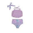 thumbnail image 1 of HAWEE Maillot de Bain Bébé Fille Mignon Triangle à Franges Bikini Tankini 2 Pcs Maillot de Bain Filles, 1 of 7