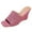 Hot Pink, variant on Mostsola Womens Sandals Summer Slip on Slippers Squared Open Toe High Heels Wedge Sandals Pumps