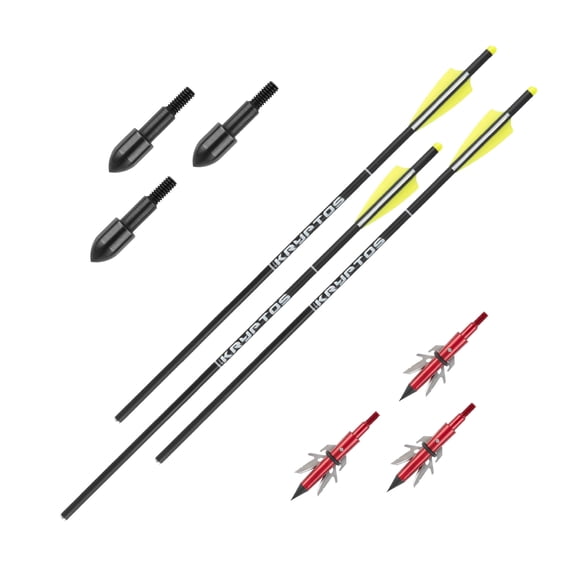 Allen Company 20 Inch Crossbow Bolts Combo Pack with Broadheads