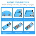 thumbnail image 4 of Premium Collapsible Bucket with Handle,Portable Camping Bucket,Ultra Lightweight Outdoor Basin Fishing Bucket,Folding Bucket for Fishing,Camping,Hiking,Car Washing,Boating Gardening, 4 of 8