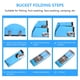 thumbnail image 5 of ODOMY Cubo Plegable Premium con Asa, Cubo Portátil para Acampar, Cubo de Pesca para Lavabo Al Aire Libre Ultraligero, Cubo Plegable para Pesca, Camping, Senderismo, Lavado de Autos, Jardinería en Bote, 5 of 9