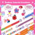 thumbnail image 3 of Nicella Bracelet Making Kit for Girls, 1200+Pcs Rubber Bands Bracelet Kit with 2 Unicorn Weaving Loom Tool, Art and Craft Kit Toy, Birthday Gift for Girls Kids 6–12(Red), 3 of 10