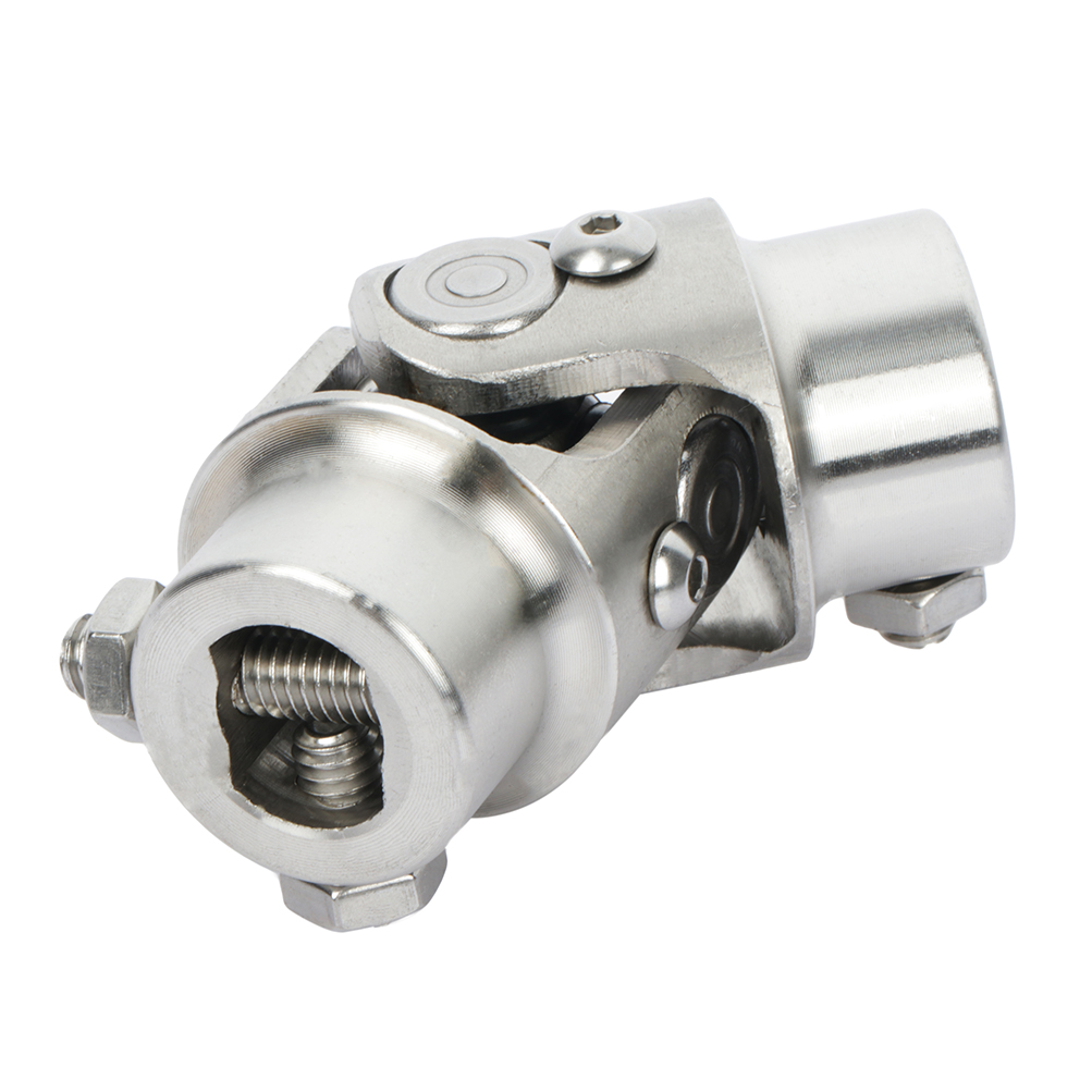 ECCPP Stainless Steel Single 3/4" DD X 3/4" DD Steering Shaft Chrome Single Universal U Joints