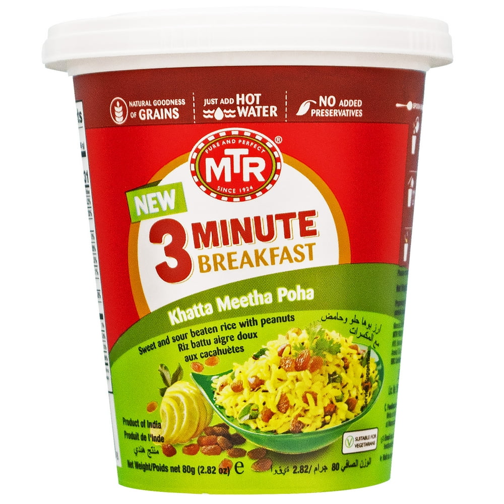MTR Khatta Meetha Poha Breakfast Cups, 2.82 oz