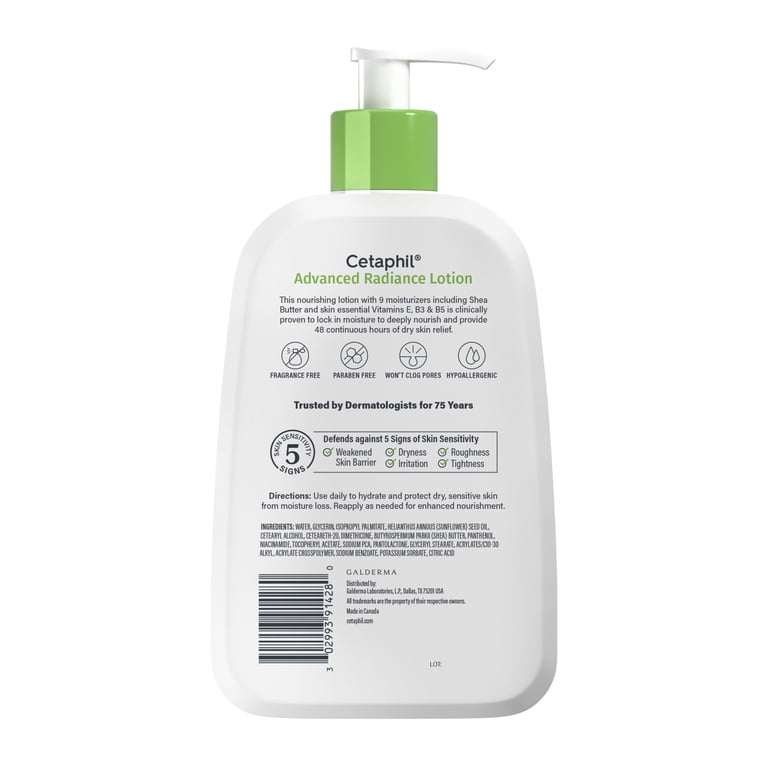 Cetaphil Advanced Radiance Body Lotion, Shea Butter photo 7