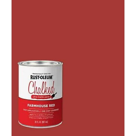 Rust-Oleum Chalked Ultra Matte Farmhouse Red Water-Based Acrylic Chalk Paint 30 oz