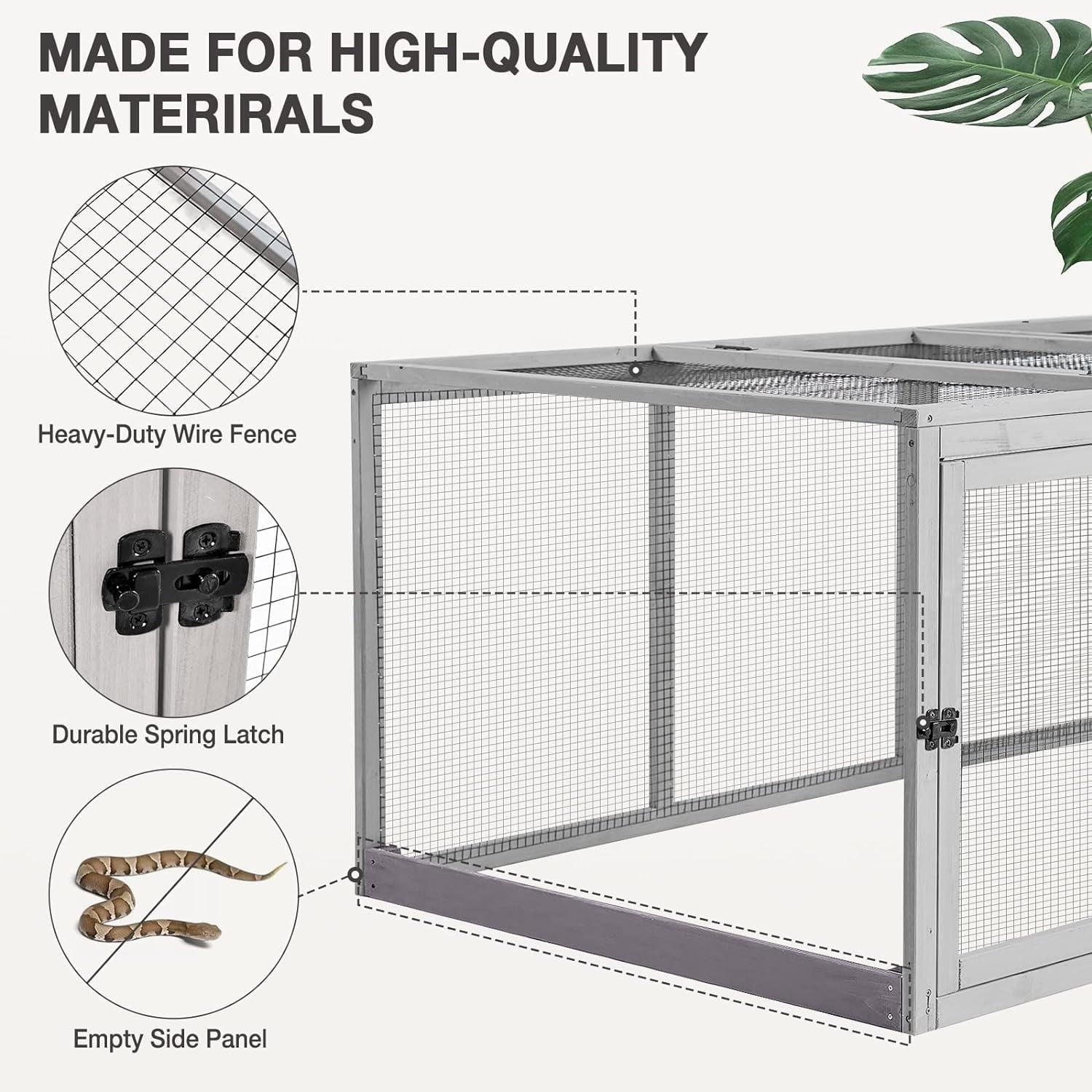 MEDEHOO Large Chicken Coop Run Extension-Durable Chicken Enclosure for Chicks, Ducks, Rabbits(20.73 Ft²)