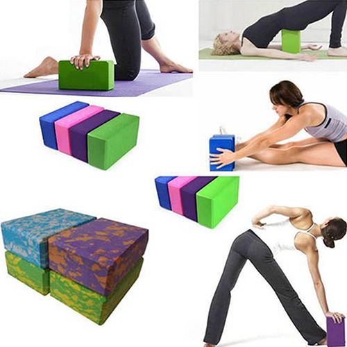 Details about / Yoga Block Fitness Foam Yoga Brick Pilates Balance Stretching Exercise Workout