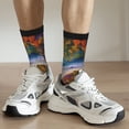 thumbnail image 6 of Bingfone Compression Socks for Women and Men Long Socks for Running Athletic Cycling Nurse- Colorful Maple Leaf Beach Turtle, 6 of 6