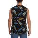 thumbnail image 4 of Balery Space Rocket Camisetas sin mangas para hombre, absorbe la humedad y protege contra el mal olor.-X-Large, 4 of 7