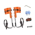 thumbnail image 3 of Pinchos para trepar árboles, equipo para trepar árboles, herramienta de pedal antideslizante, ajustable para r ramas, actividades al aire libre, Sin cinturón naranja, 3 of 8