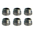 thumbnail image 1 of Tuercas de seguridad con forma de diapasón, de acero inoxidable, de teca (paquete de 6), 1 of 3