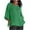 Green, variant on Alkepwun Womens Plus Size Tops Dressy Casual Crew Neck Blouses 3/4 Sleeve Shirts Pleated Tunics Spring Summer Fashion Trendy Tops